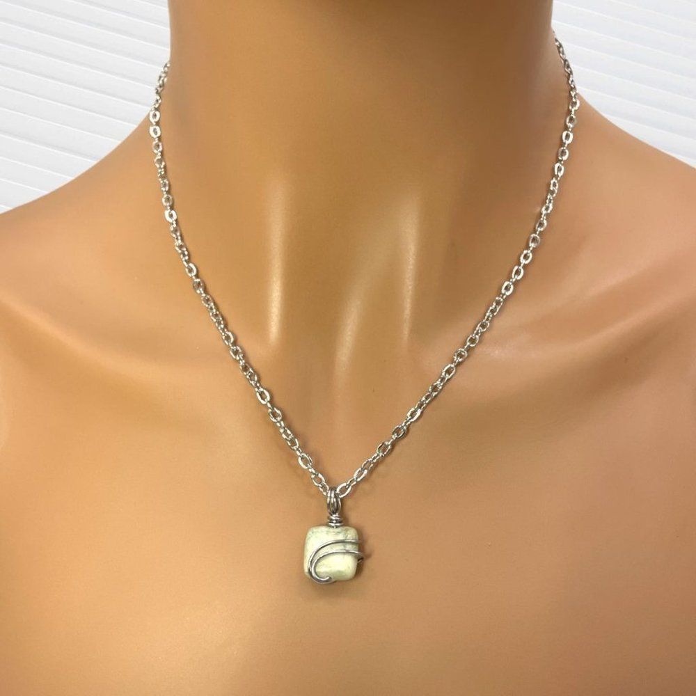 Monarch Blessings | Handcrafted Spiral Stone Necklace